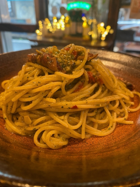 ホタルイカと大葉のジェノベーゼスパゲッティ